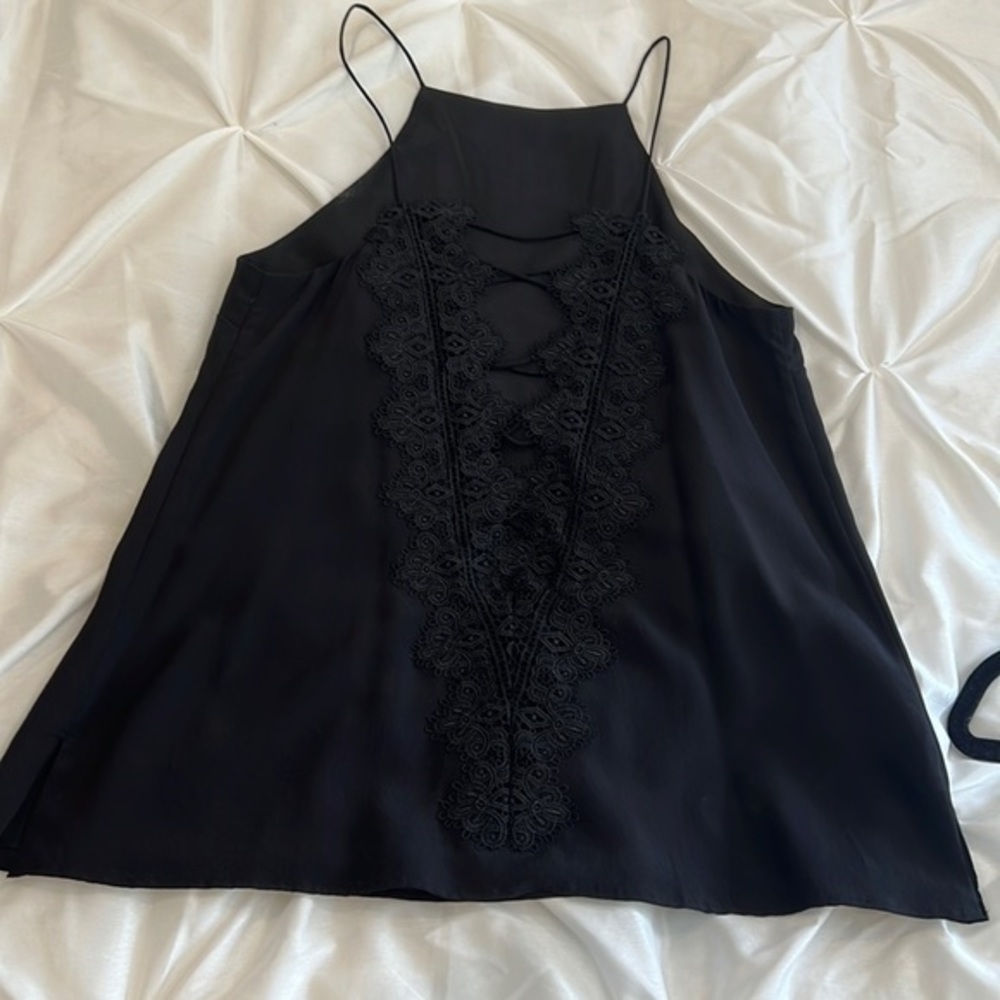 NWT BLACK CAMI TOP SIZE S - Picture 2 of 7